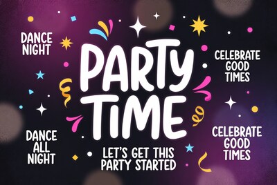 Party Time Dance Night Illustration