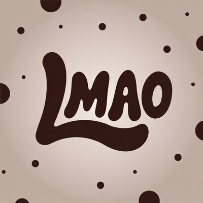 LMFAO Text with Chocolate Dots