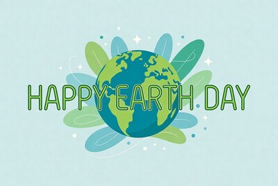 Happy Earth Day Illustration