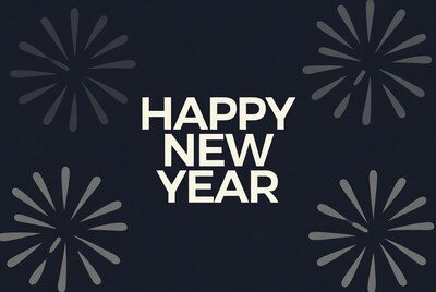 Happy New Year fireworks graphic