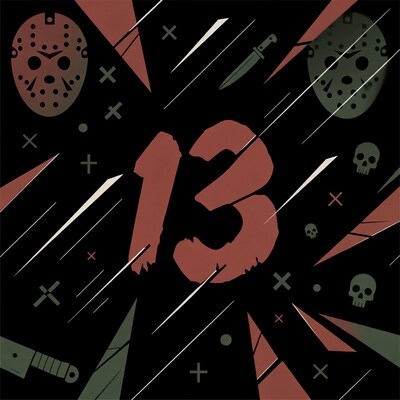 Friday 13th Jason Masks Illustration