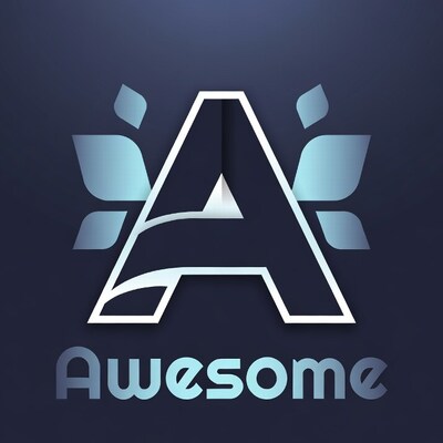 Awesome Logo with Leaf Accents