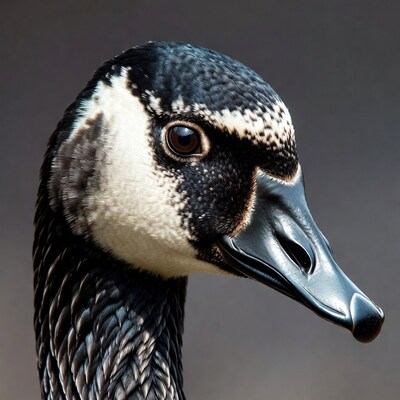 Canada Goose Head Closeup
