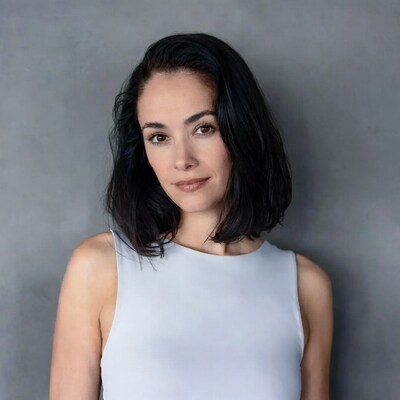 Woman with black bob haircut