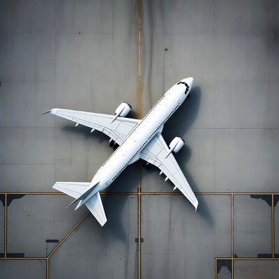White Airplane Parked on Tarmac
