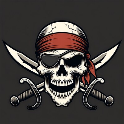 Pirate Skull with Crossed Swords