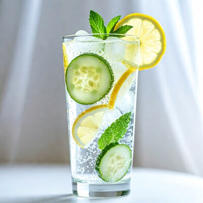 Cucumber Lemon Mint Sparkling Water
