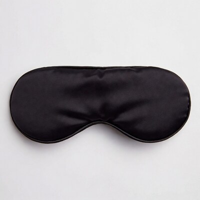 Black Silk Sleep Eye Mask