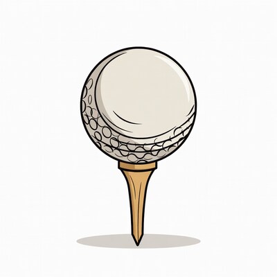 Golf Ball on Tee