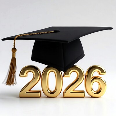 Graduation Cap on 2026 Numbers