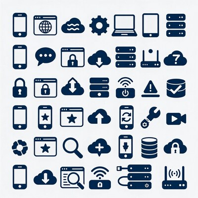 Technology Icons Set