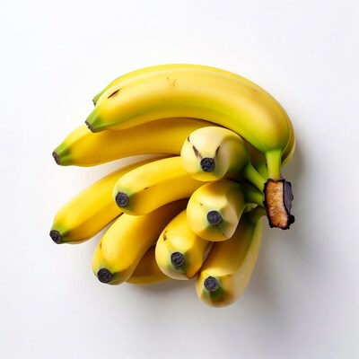 Bunch of ripe yellow bananas