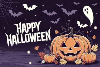 Happy Halloween Jack-o-Lantern Illustration