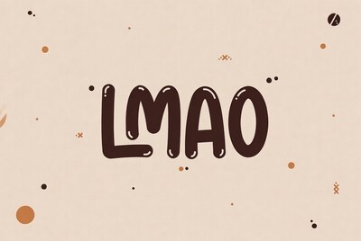 LMAO Text Illustration