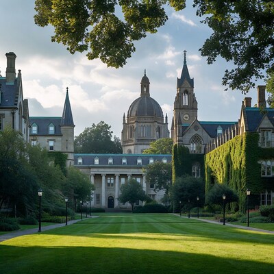 Gothic University Quad with Dome