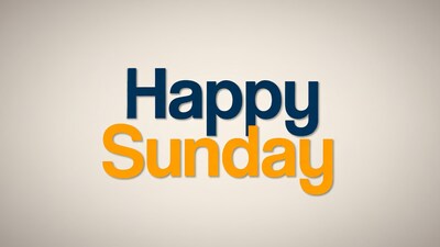 Happy Sunday Text Graphic