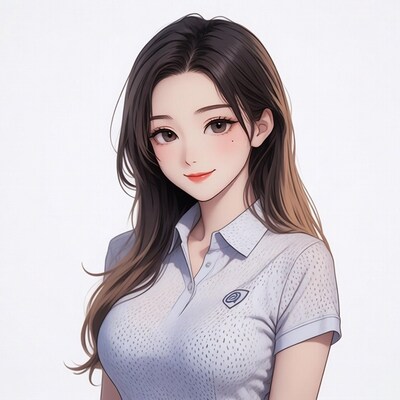 Anime girl in sheer white shirt