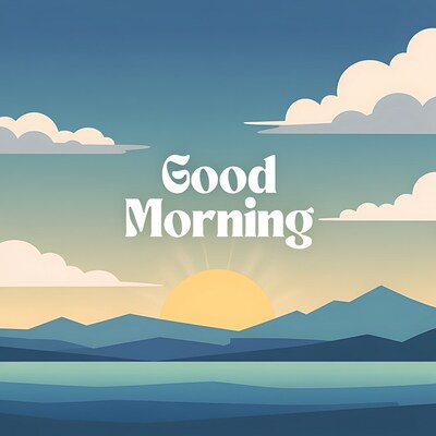 Good Morning Sunrise Illustration