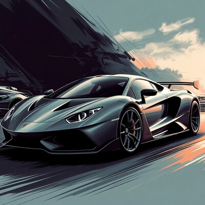 Lamborghini Aventador SVJ on Road