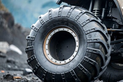 Large Off-Road Tire on ATV