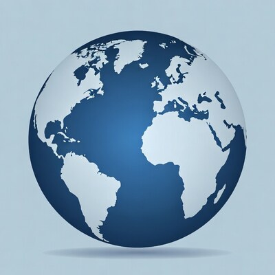 Blue Globe Earth Illustration