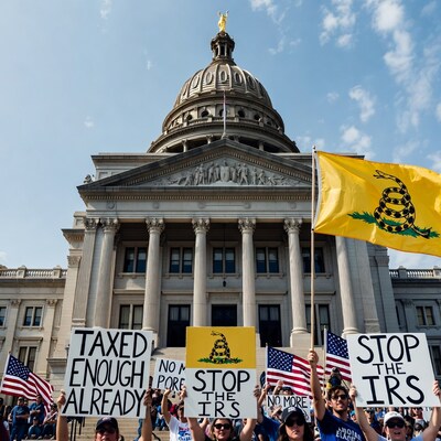 Anti-IRS Protest at State Capitol