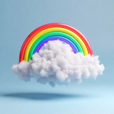 3D Rainbow on Cloud