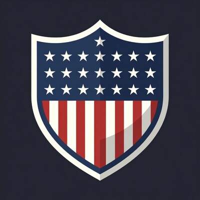 American Flag Shield Illustration