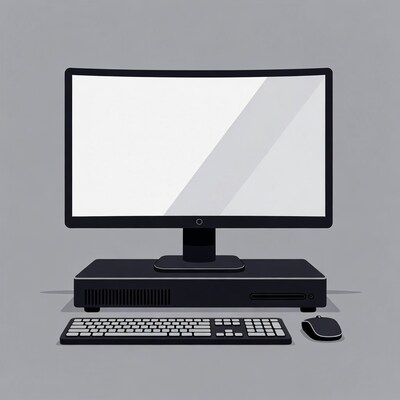 Black Computer Monitor Keyboard Mouse