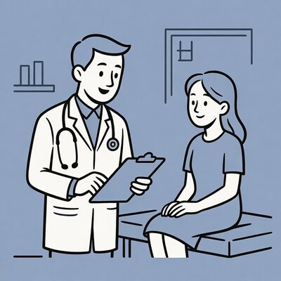Doctor consulting patient woman