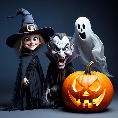 Halloween Witch Vampire Ghost Pumpkin