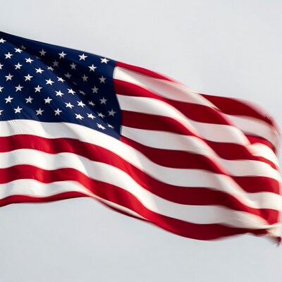 Waving American Flag