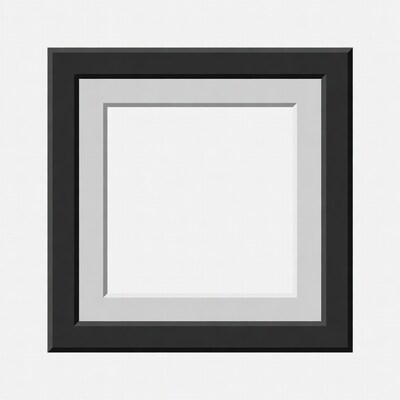 Empty Black Picture Frame