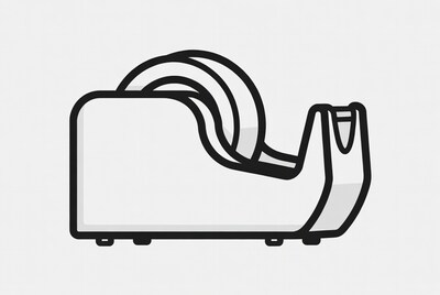 Tape Dispenser Illustration