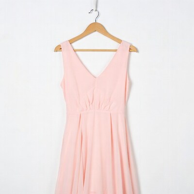 Pink Sleeveless Dress on Hanger