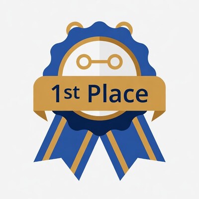 1st Place Gold Ribbon Badge