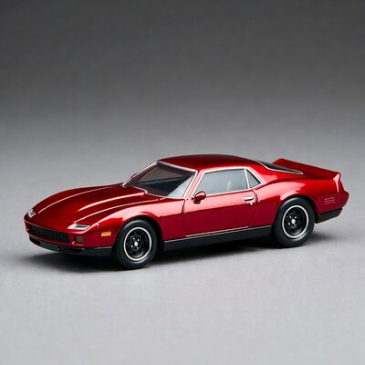 Red DeLorean DMC-12 Diecast Model