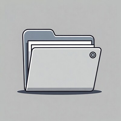 Open Gray Folder Icon