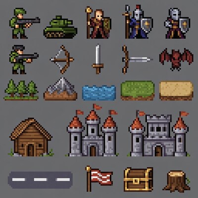 Pixel Art Game Assets Collection