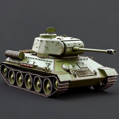 T-34 Soviet Tank 3D Render