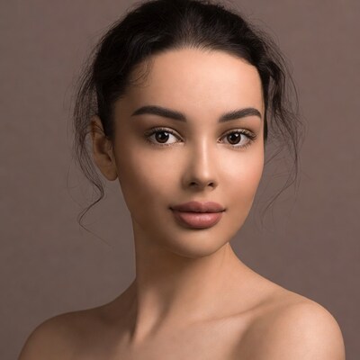 Beautiful woman with dark hair