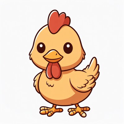 Cute cartoon baby chick