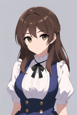 Anime girl in blue sailor uniform