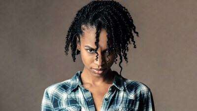 African-American woman with dreadlocks