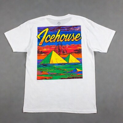 Icehouse T-shirt with Pyramid Illustration