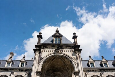 Gothic Archway Under Blue Sky