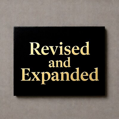 Revised and Expanded Black Sign