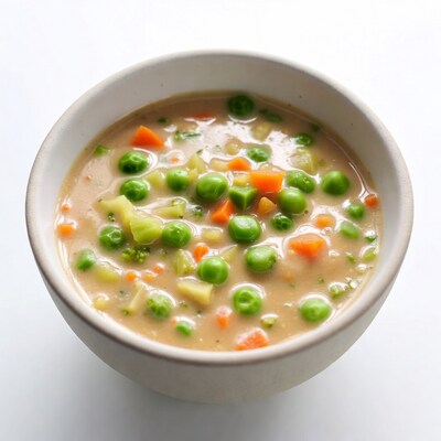 Vegetable Soup in White Bowl