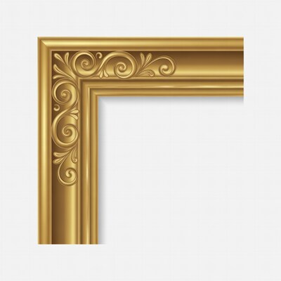 Golden Ornate Picture Frame Corner