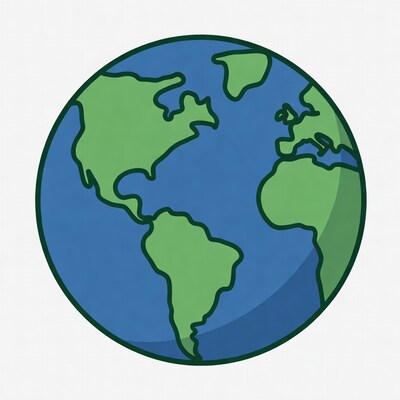Cartoon Earth Globe Illustration